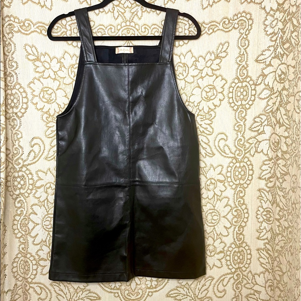 Altar’d State black faux leather jumper size small